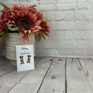 Disney baublebar earrings Minnie Mouse nwt
